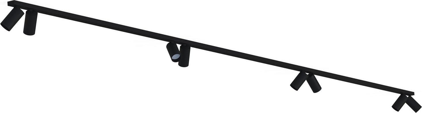 Lampa sufitowa Nowodvorski Nowodvorski Mono 7722 listwa plafon lampa sufitowa spot 8x10W GU10 czarna