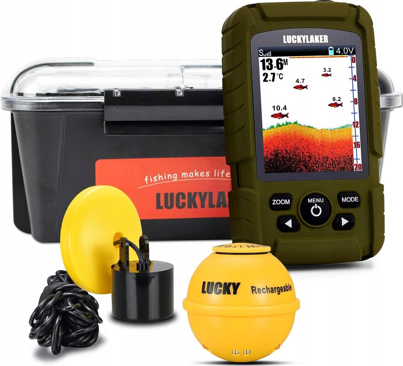 Lucky LUCKY bezprzewodowy wykrywacz ryb echosonda Y2020-CLA sonar
