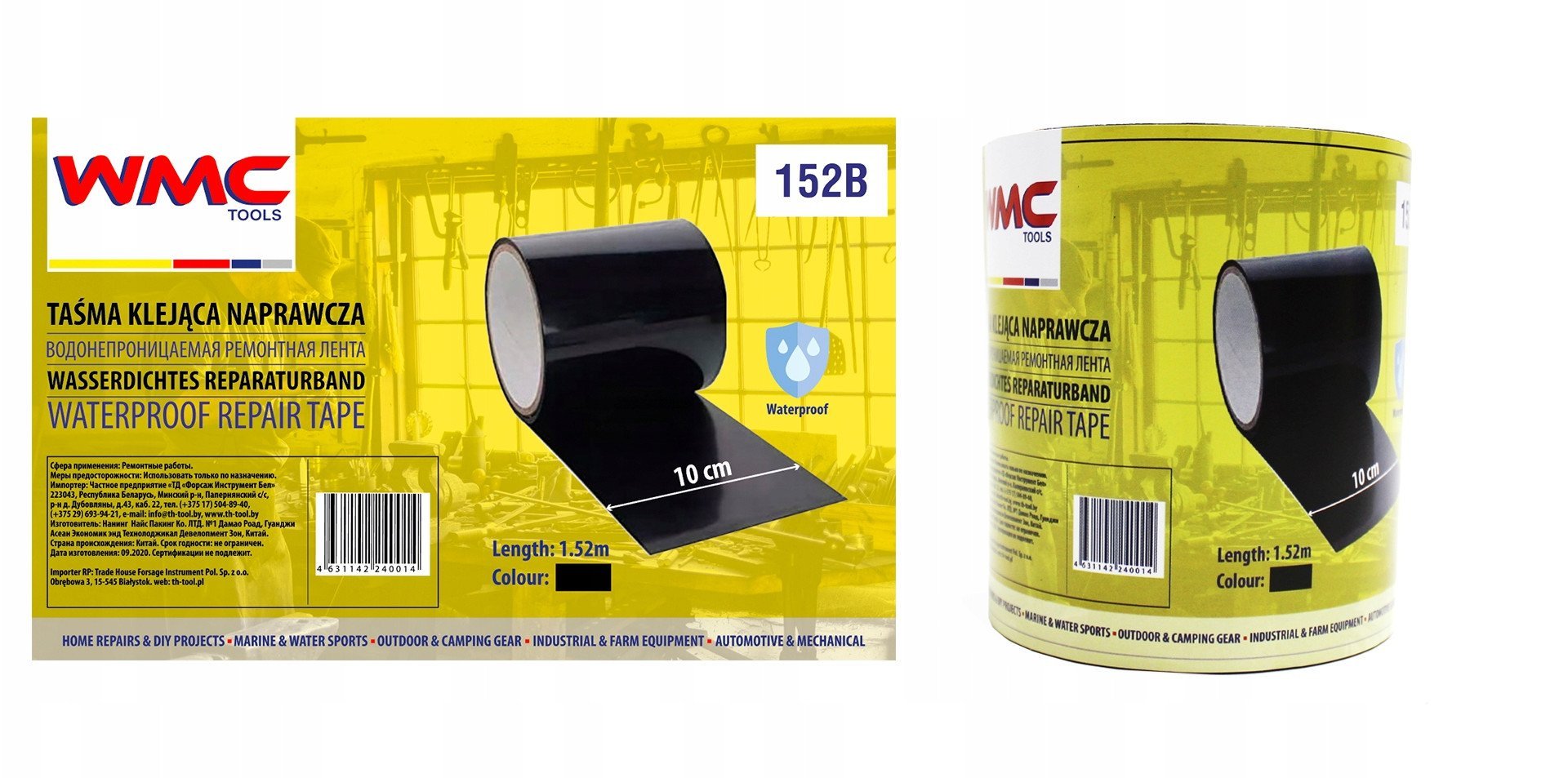 WMC TAŚMA NAPRAWCZA WODOODPORNA CZARNA