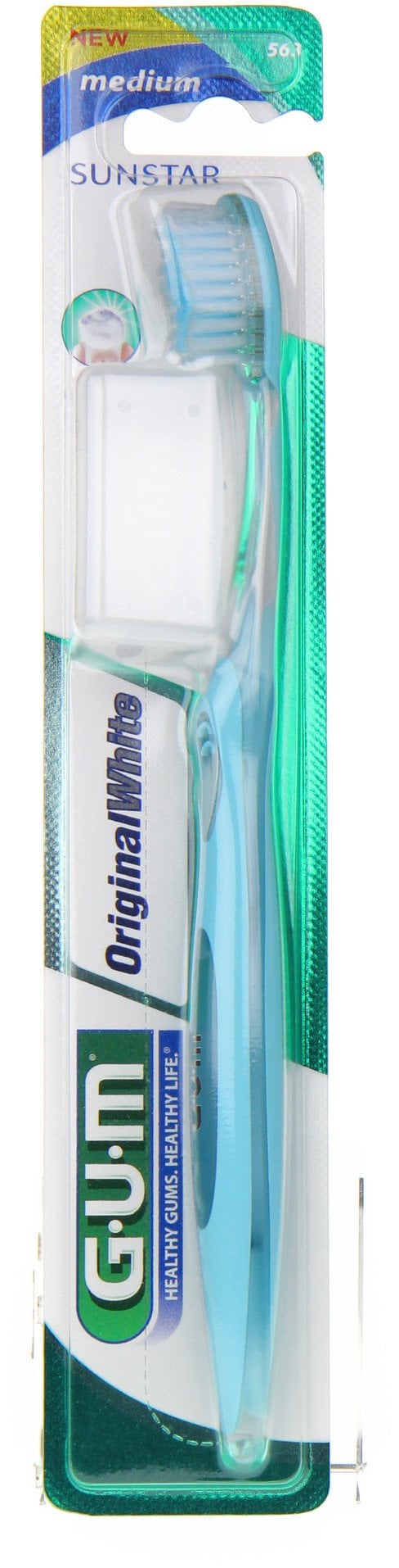 GUM SZCZOTKA ORIGINAL WHITE MEDIUM 563