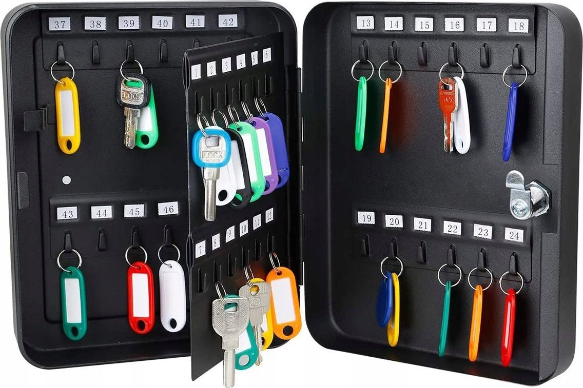 Total shopping Skrzynka Szafka Na Klucze 48 Szt Z Zawieszkami Knkz-01B