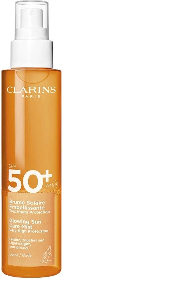 Clarins Glowing Sun Care Mist SPF50+ mgiełka ochronna na słońce 150ml