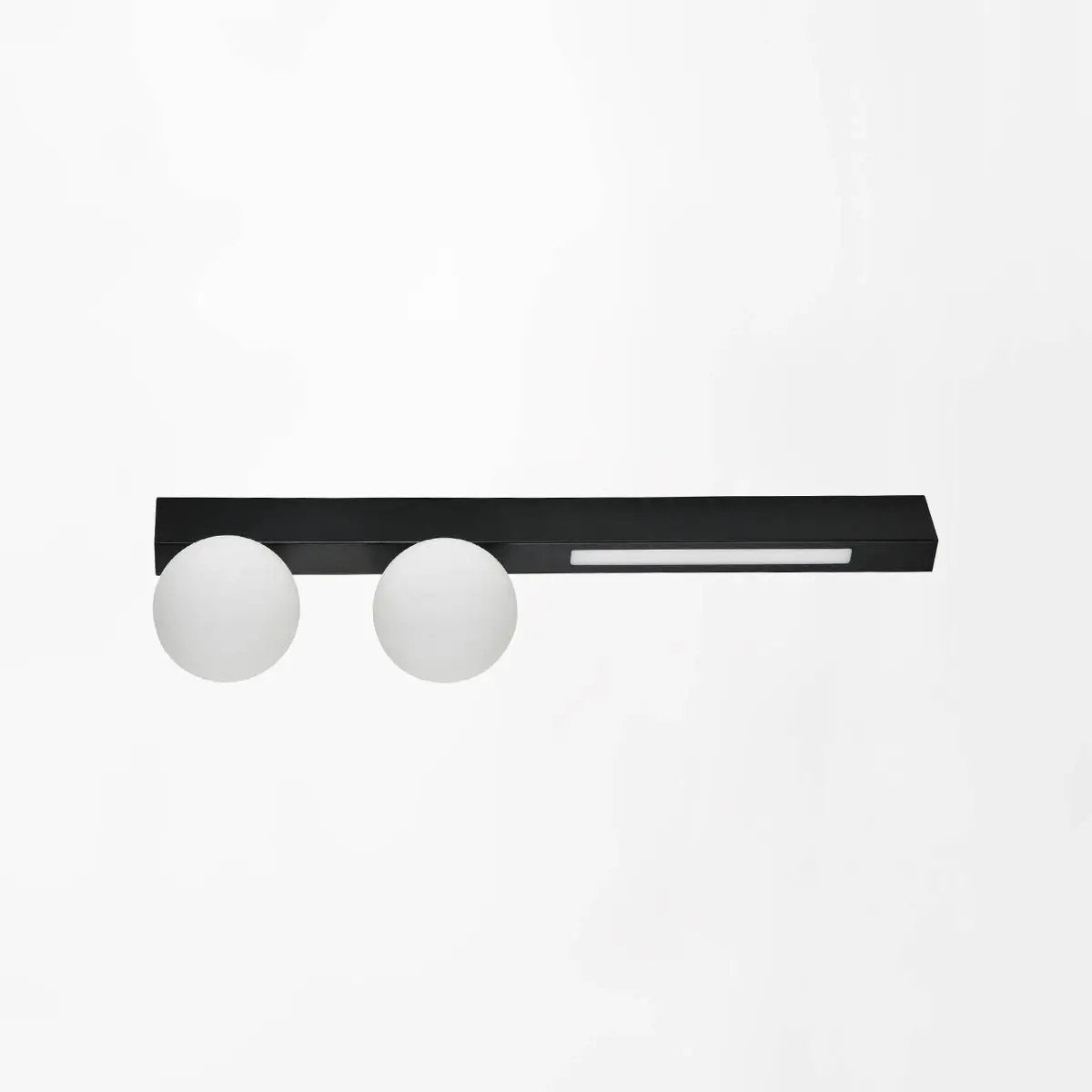 Podwójna lampa sufitowa LUND W231102-2 LED 6W 4000K kule podłużna czarna