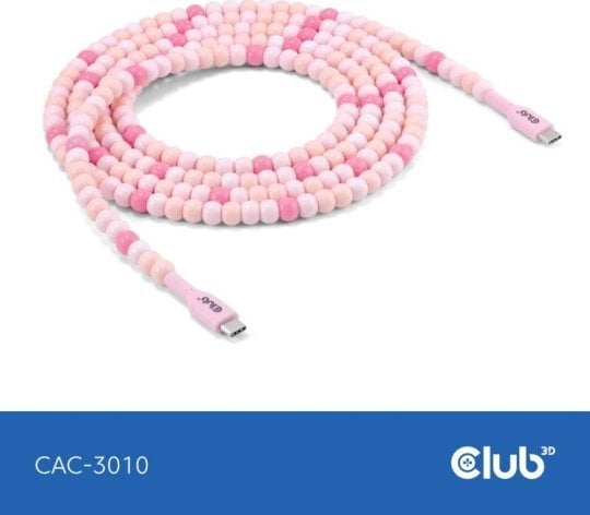 Kabel USB Club 3D USB-C - USB-C 2 m Różowy (CAC-3010)