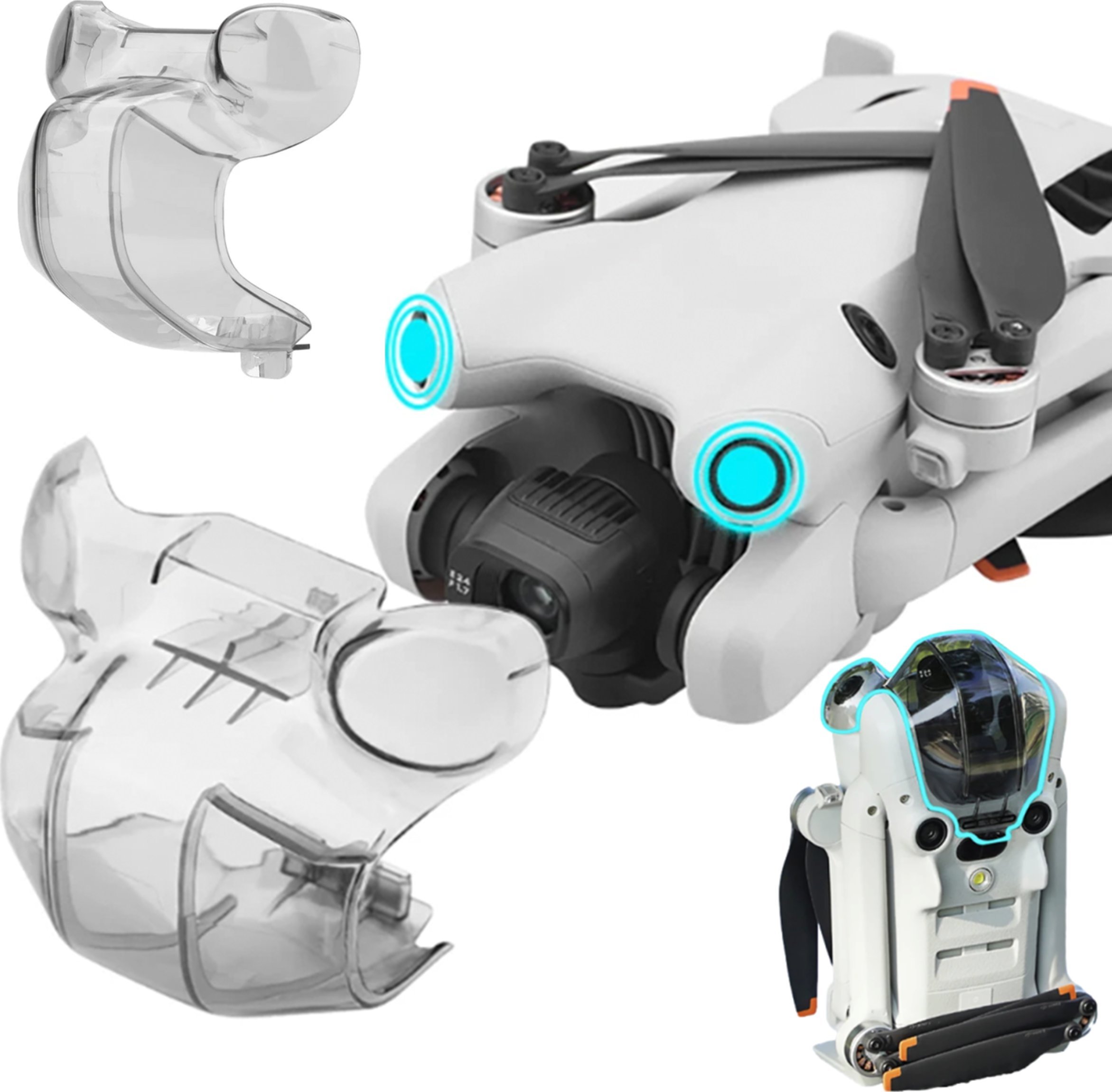 BRDRC OSŁONA OCHRONNA GIMBALA I CZUJNIKÓW TRANSPORTOWA DO DJI MINI 4 PRO