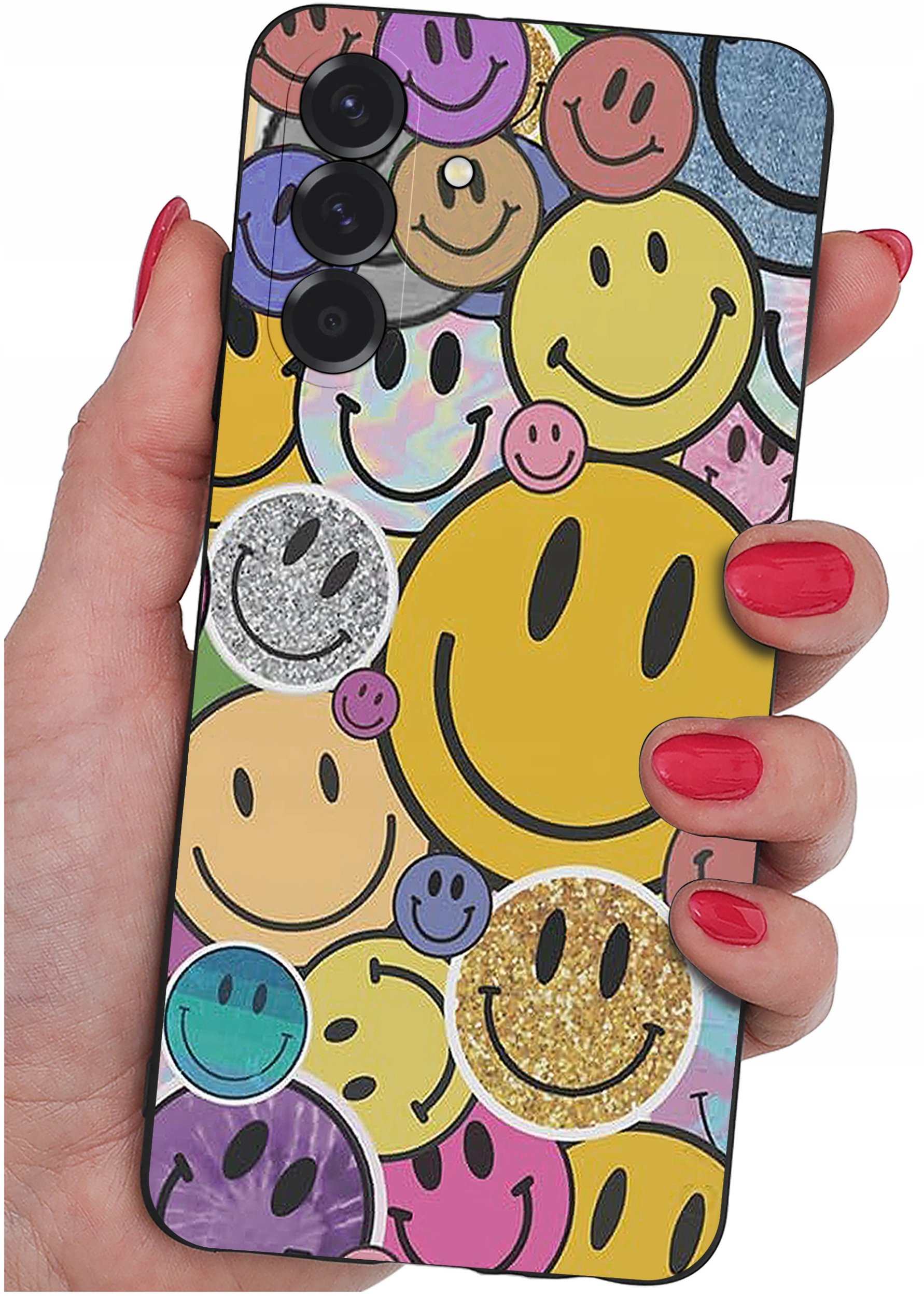 ETUI do Samsung A36 5G | WZORY | SILIKONOWE MATT CASE + SZKŁO 9H