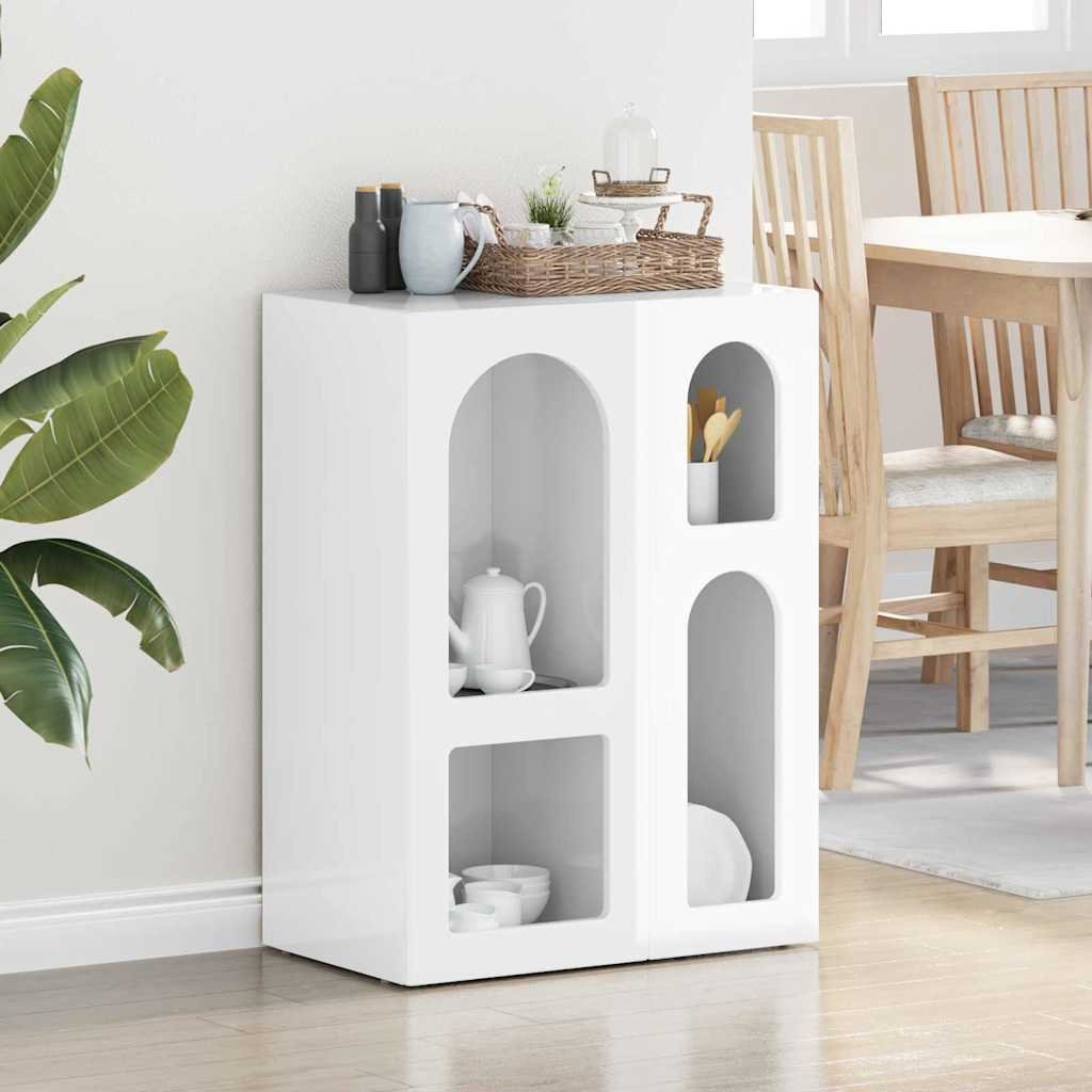 vidaXL Bufet Biały wysoki połysk 59 x 35 x 80.5 cm