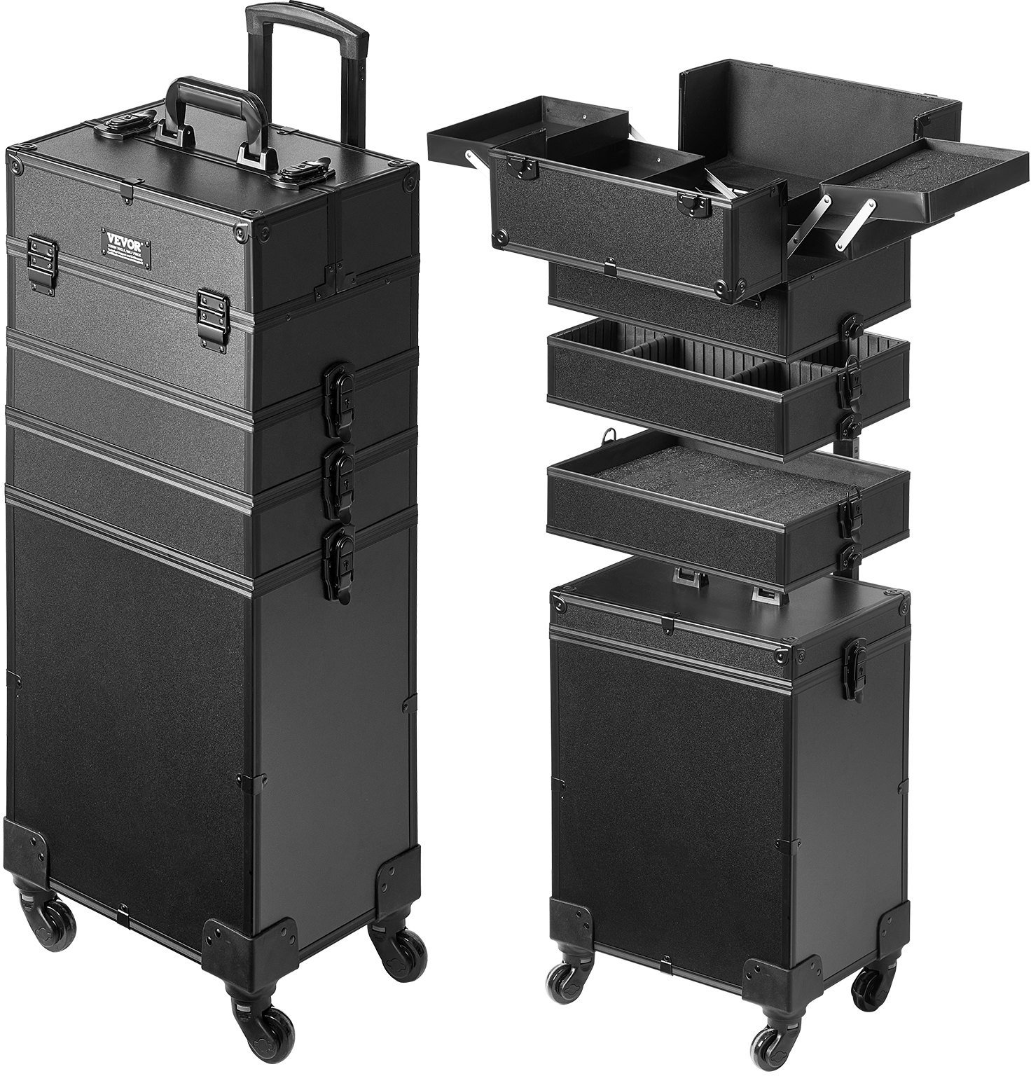 Profesjonalna Walizka Kosmetyczna 5w1 na Kółkach XXL