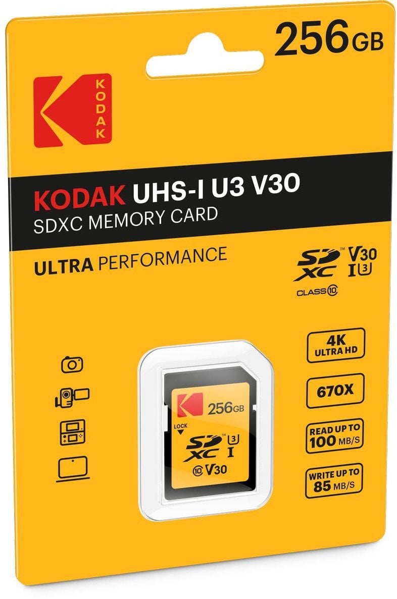 Kodak SD 256GB UHS-I U3 V30 Ultra