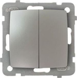 Ospel Łącznik świecznikowy Karo podwójny srebrny perłowy (ŁP-2S/m/43)