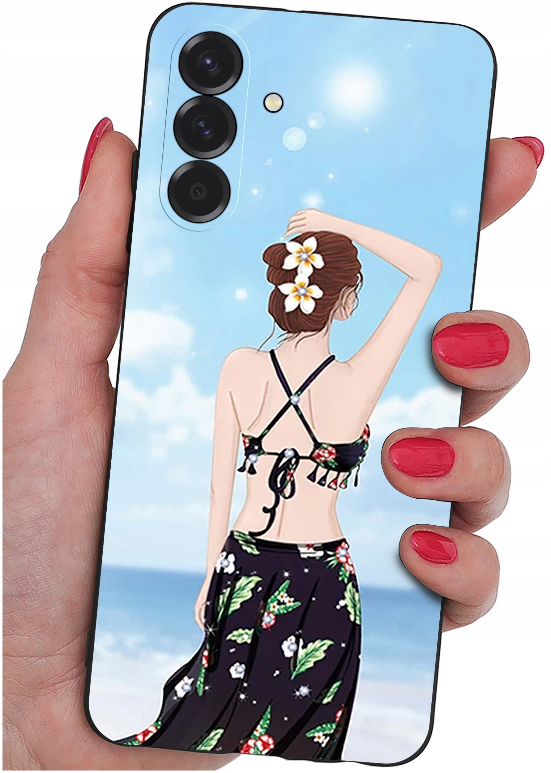 ETUI do Samsung A26 5G | WZORY | SILIKONOWE MATT CASE + SZKŁO 9H