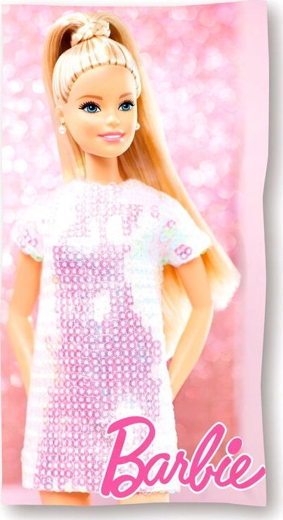 Disney Ręcznik plażowy Barbie szybkoschnący ręcznik kąpielowy 140 cm x 70 cm