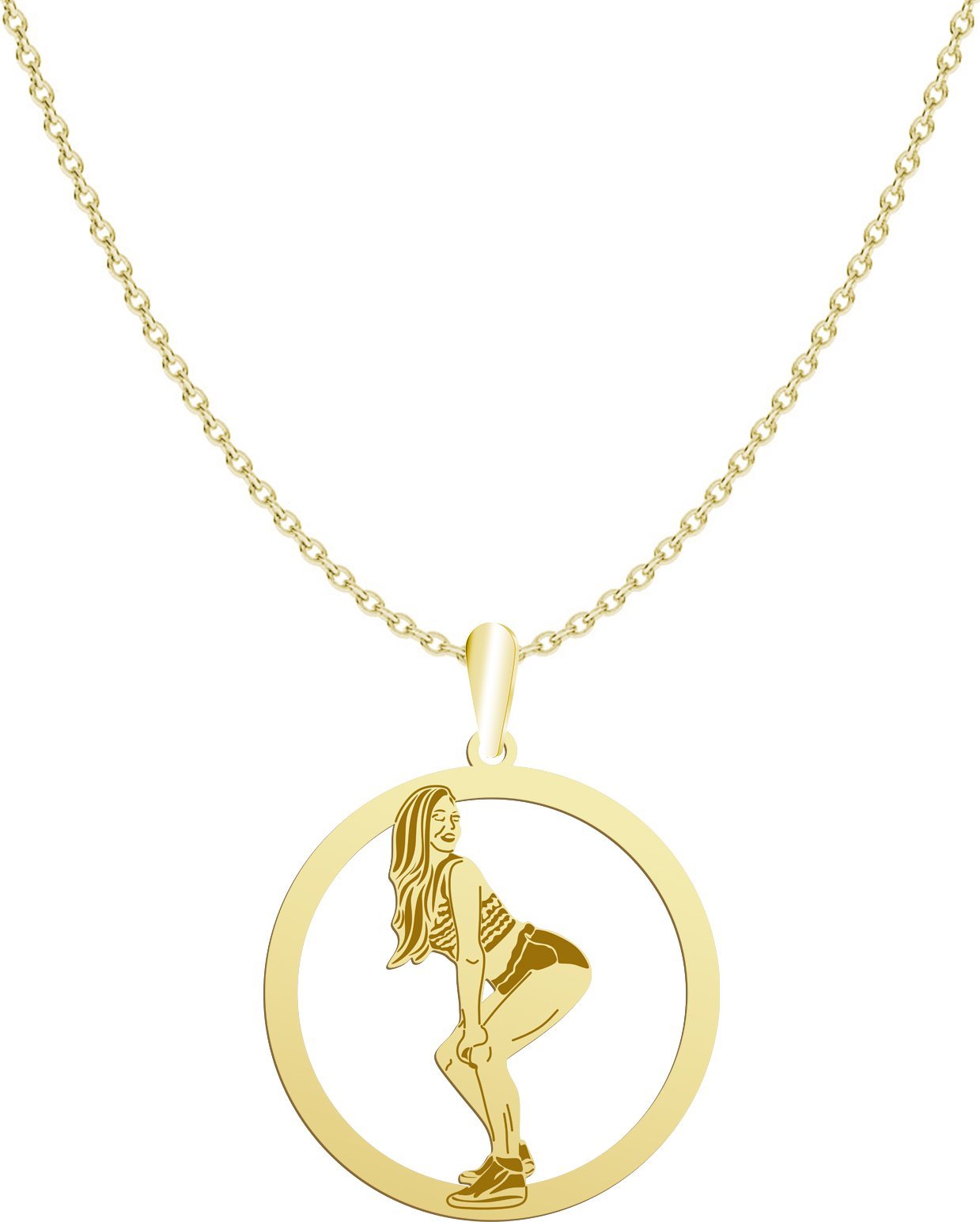 Radziszewska Jewellery Pozłacany Naszyjnik Twerking Twerk GRAWER GRATIS