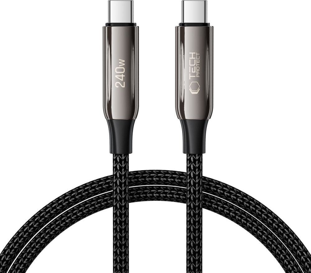 Kabel USB Tech-Protect USB-C - USB-C 1 m Czarny (5906302370603)