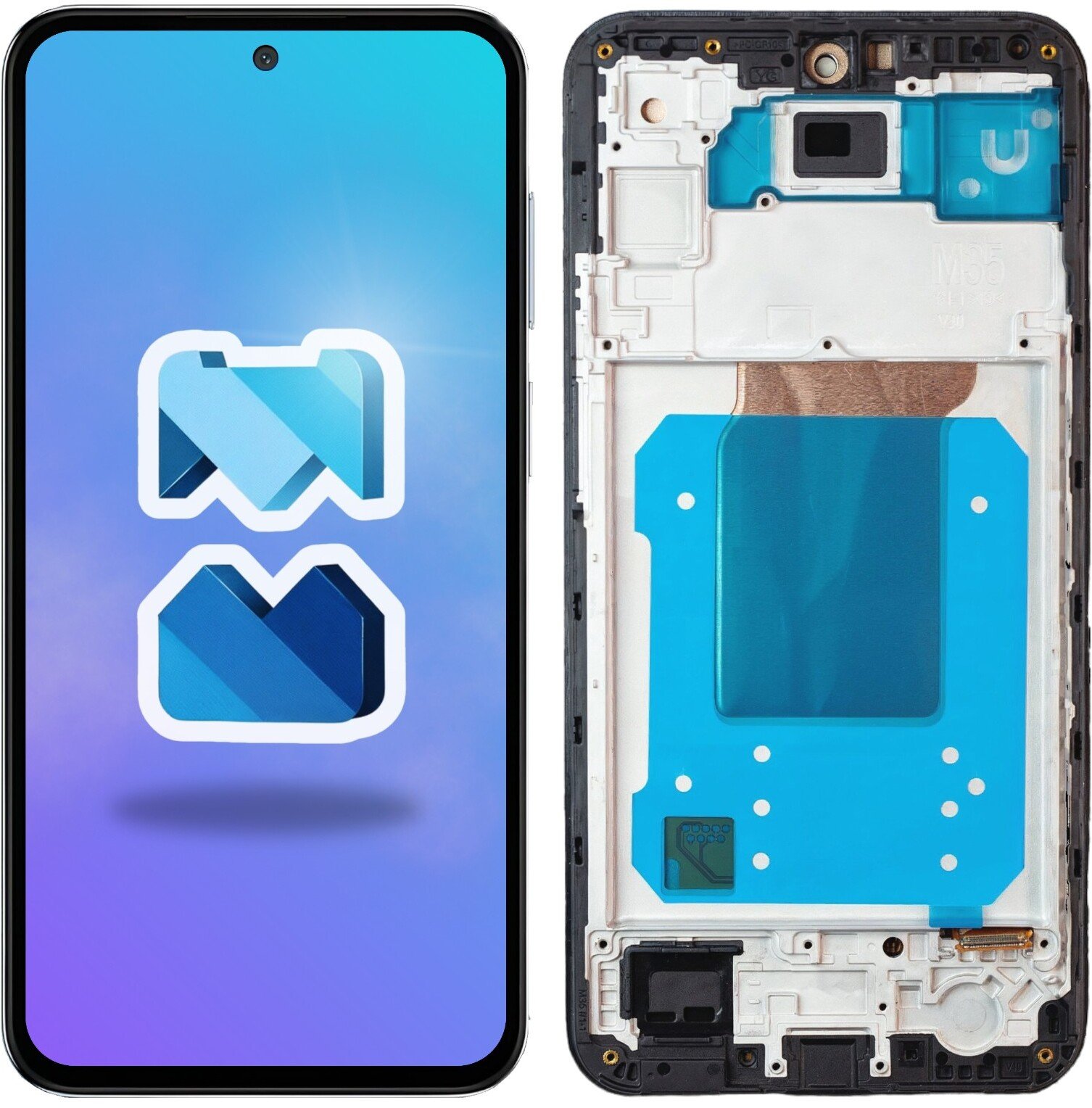 Wyświetlacz do Samsung Galaxy M35 5G LCD SM-M356B Ekran Incell Ramka