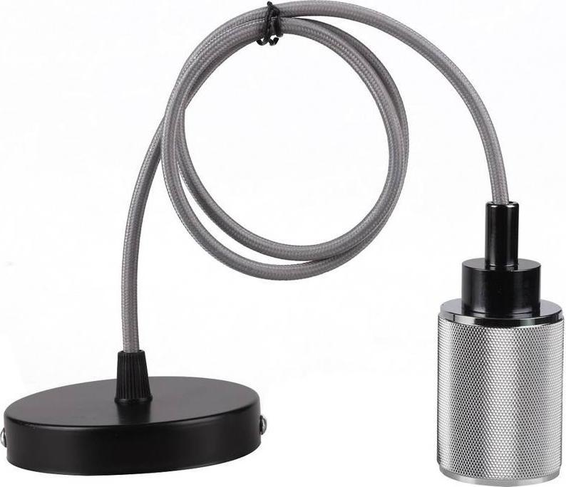 Candellux Zawiesie metalowe chrom/czarne lampa wisząca E27 31-05472