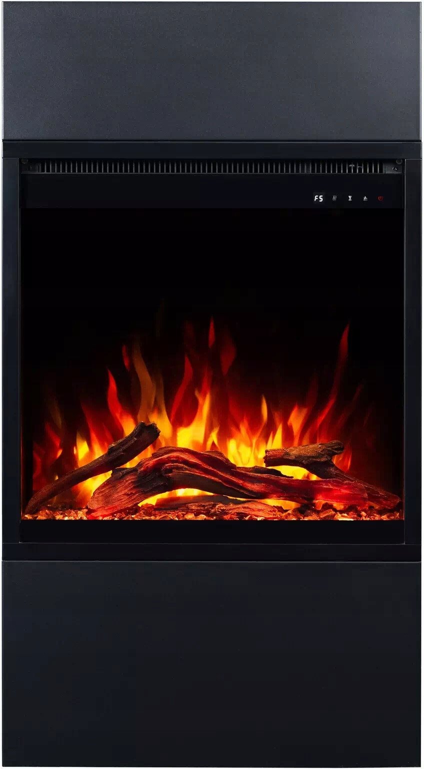 Aflamo Kominek elektryczny MILOS 3D 60 Czarny + DŹWIĘK -