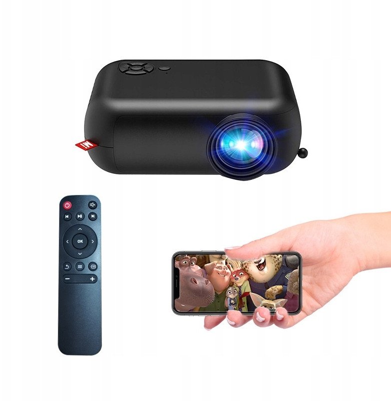 Projektor ITIMPORT do 170" cali MOBILNY Bluetooth FullHD 1080P Mocny