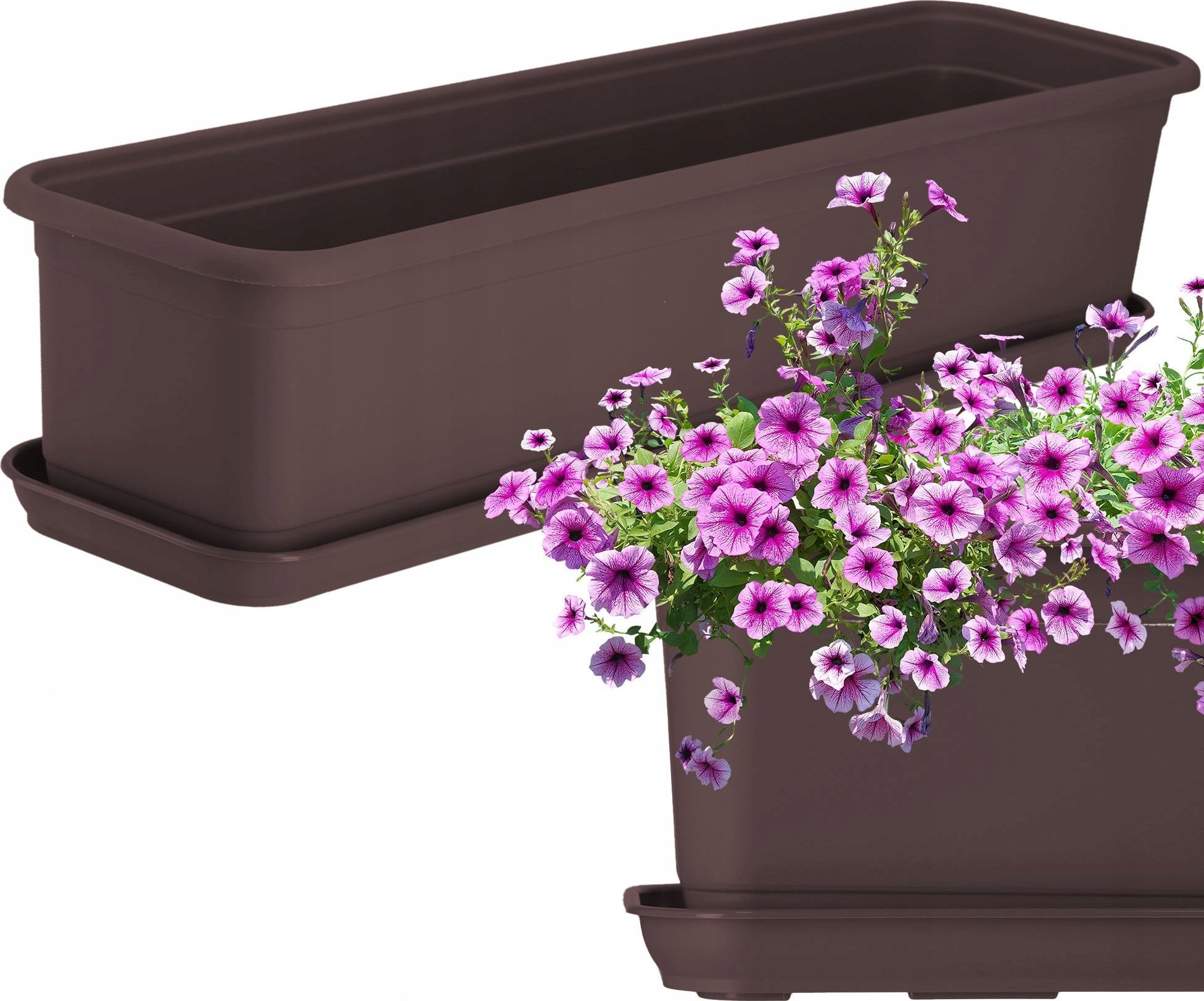 Kadax KADAX Doniczka Skrzynka Balkonowa 60cm Z Podstawką