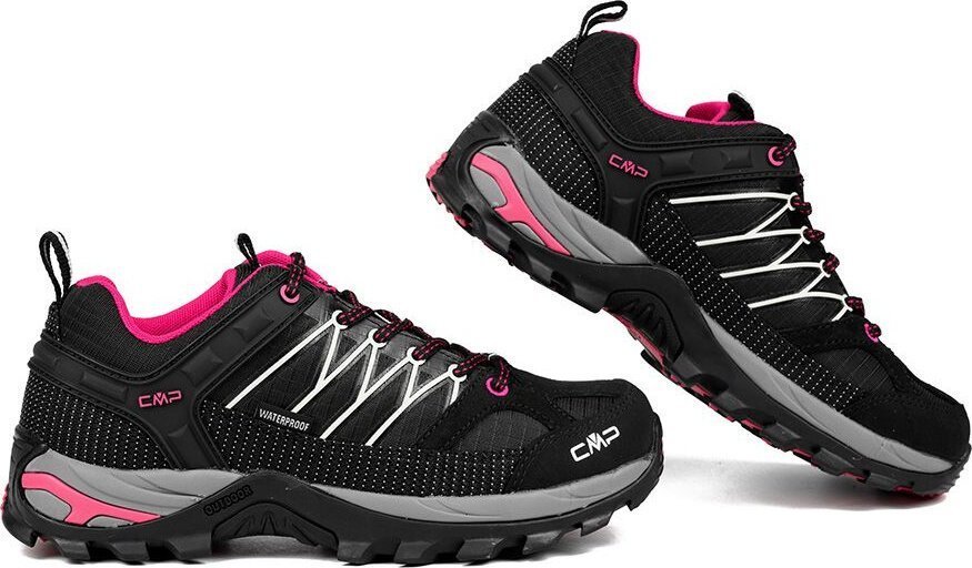 Buty trekkingowe damskie CMP Buty trekkingowe turystyczne wodoodporne damskie CMP Rigel Low czarno-różowe 3Q5445661UE 39