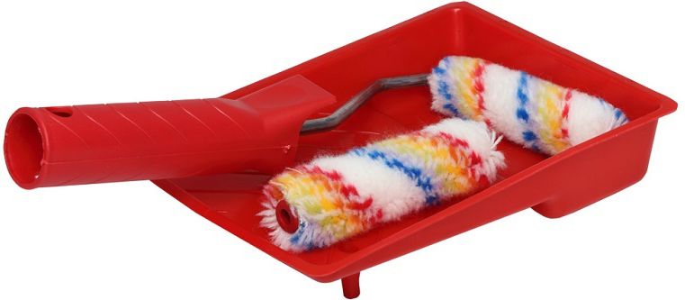 Pro-Line Zestaw malarski Mini wałek Elikator 10cm 2szt. + kuweta (41259)