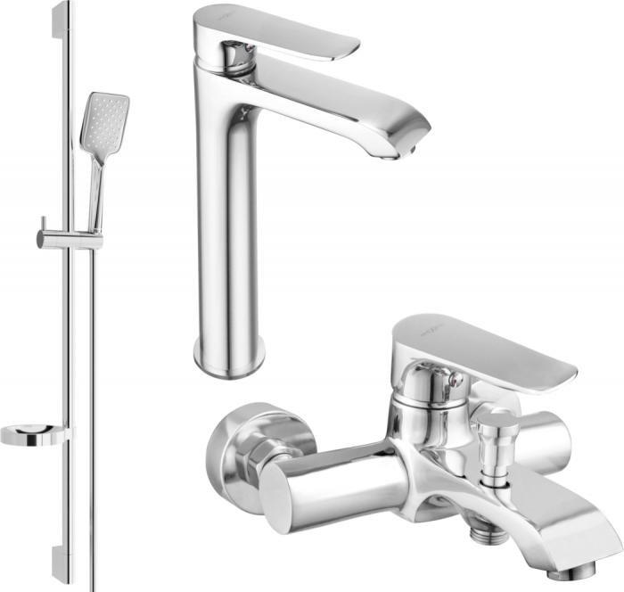 Bateria wannowa Mexen Mexen Pecos DS62 zestaw wannowy, chrom - 72713DS62-00