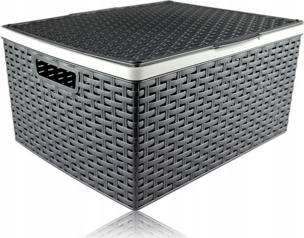 Koszyk z pokr. RATTAN 41X34X20