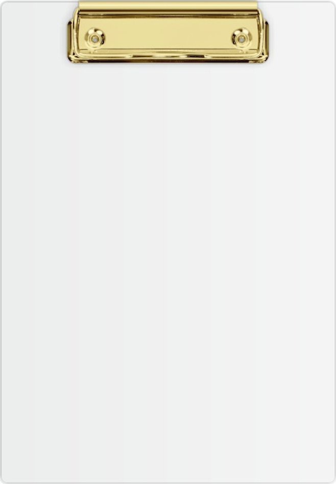 Biurfol Deska z klipem A4 podkładka PVC do papieru złoty klip