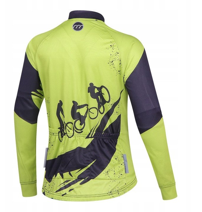 KOSZULKA ROWEROWA Z DŁUGIEM RĘKAWEM MĘSKA MADANI KOLARSKA r S