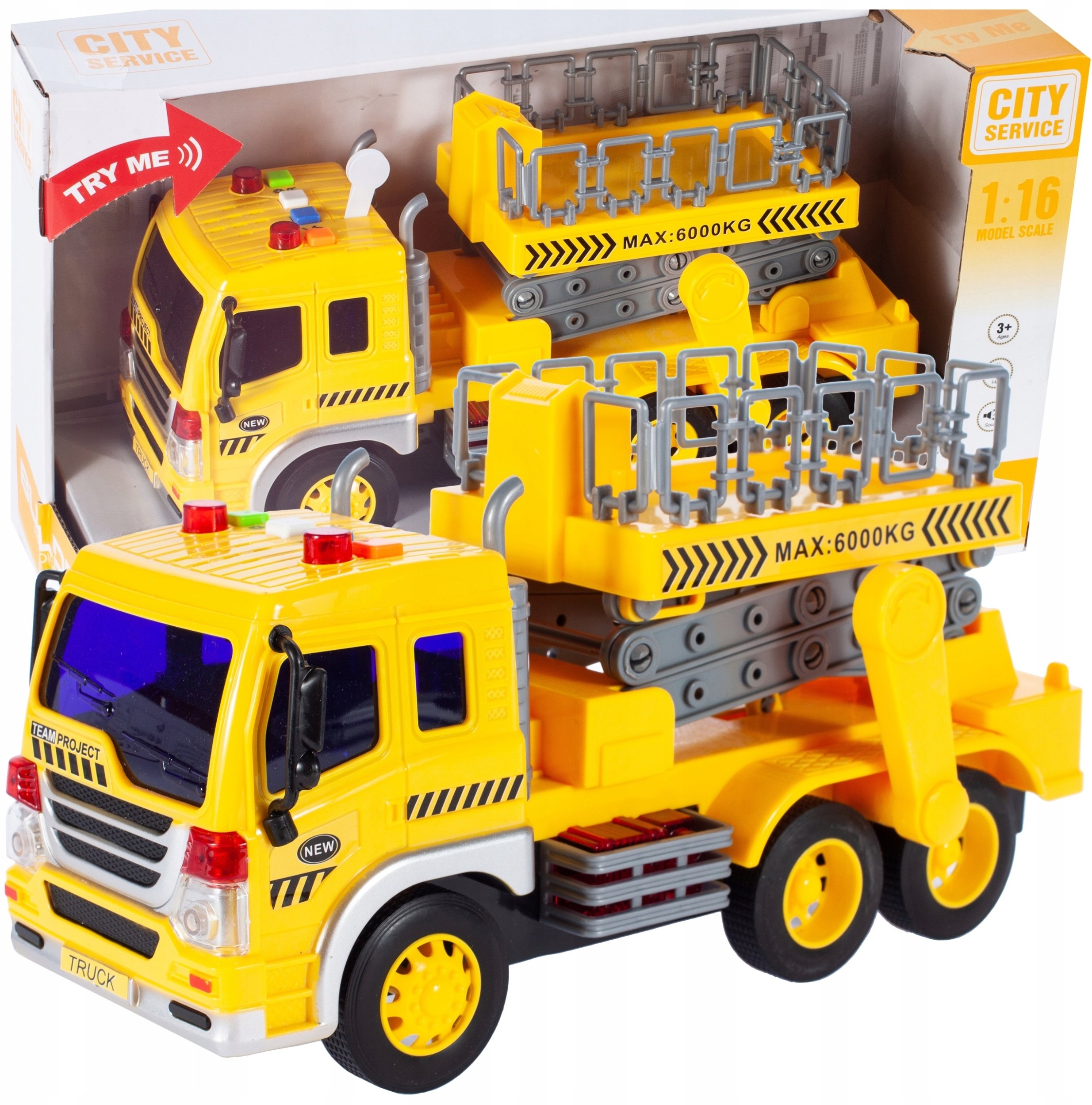 Ciężarówka z Podnośnikiem 1:16