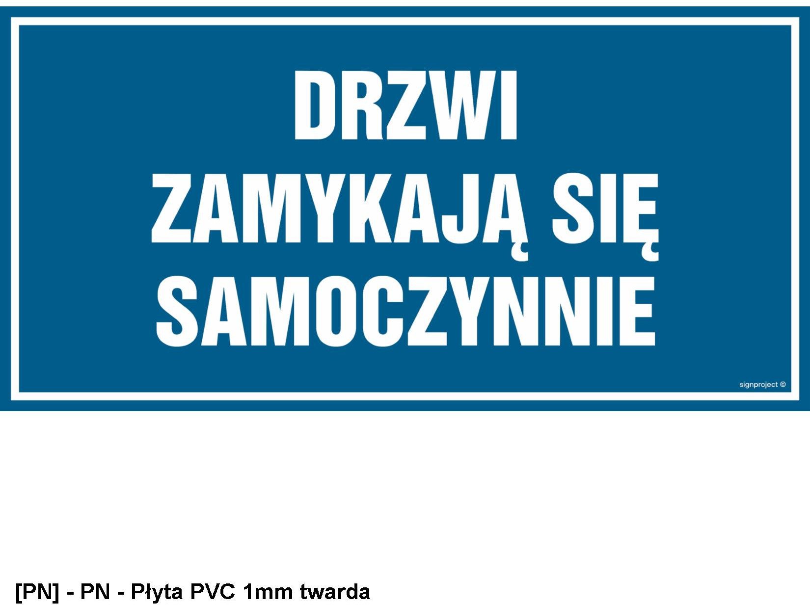 PA509 - Drzwi zamykają się samoczynnie 300x150