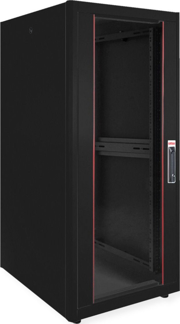 ROLINE Netzwerkschrank Basic 48,26cm 19Zoll 26 HE 600x800 BxT Glast�r schwarz