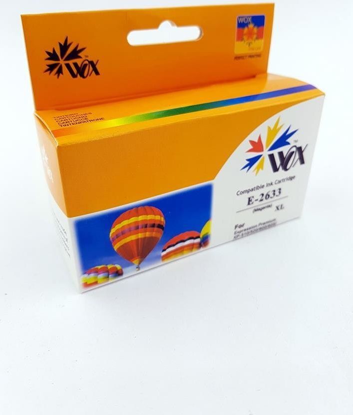 Tusz THI Zgodny Tusz Magenta do EPSON XP600 XP605 XP610 XP700 XP800 / T2633 (26XL) C13T26334010 / Czerwony / 12ml / zamiennik uniwersalny