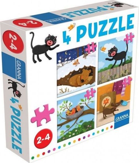 Granna Puzzle z Kotem GRANNA