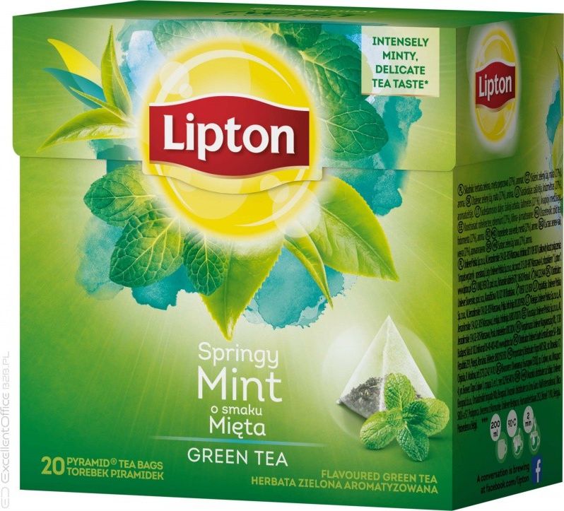 Lipton LIPTON_Green Tea zielona herbata Mięta 20 torebek 32g