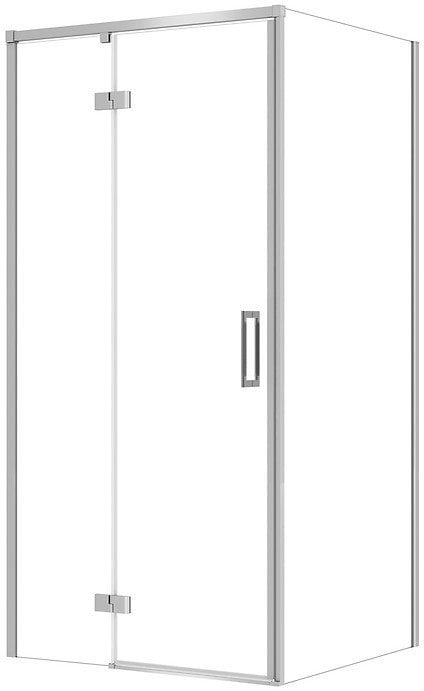 SET C114 KABINA LARGA ZAWIAS LEWA CHROM 100X80X195SZK TRANS WIR