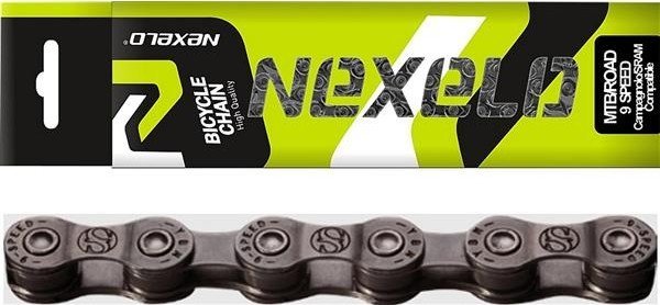 Nexelo Łańcuch NEXELO MTB/ROAD S9 9speed 116 ogniw, szary