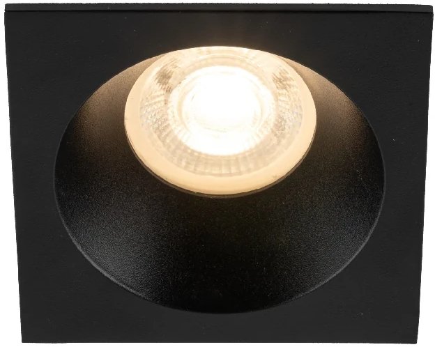 TK Lighting Łazienkowy downlight sufitowy Prisma 10581 IP65 kwadratowy czarny