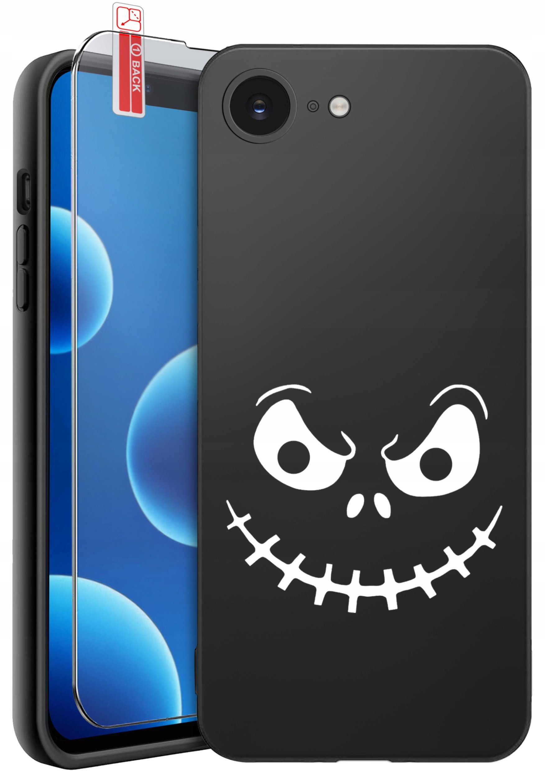 ETUI do iPhone 16e | WZORY | SILIKONOWE MATT CASE + SZKŁO 9H