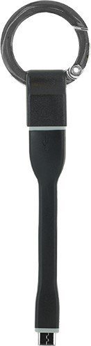 Kabel USB BigBen USB-A - microUSB 0.1 m Czarny (8bkeyringcablemicb)