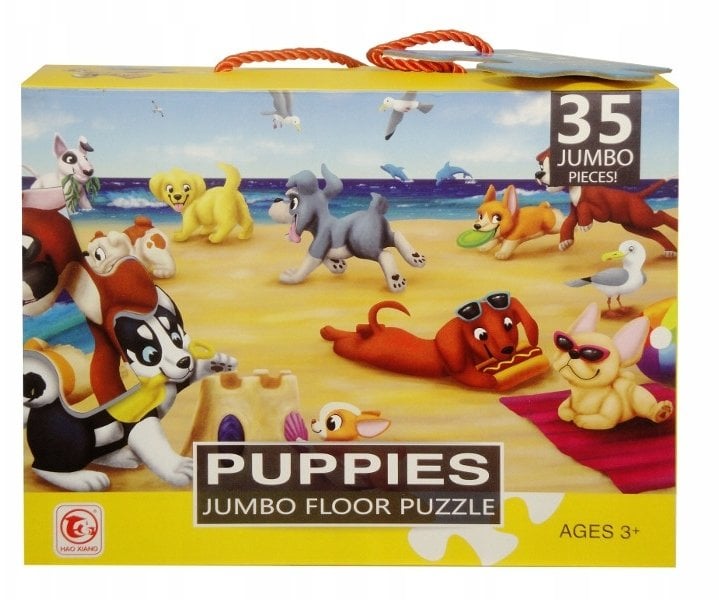 Puzzle 35 elementów XL z pudełku z uchwytem