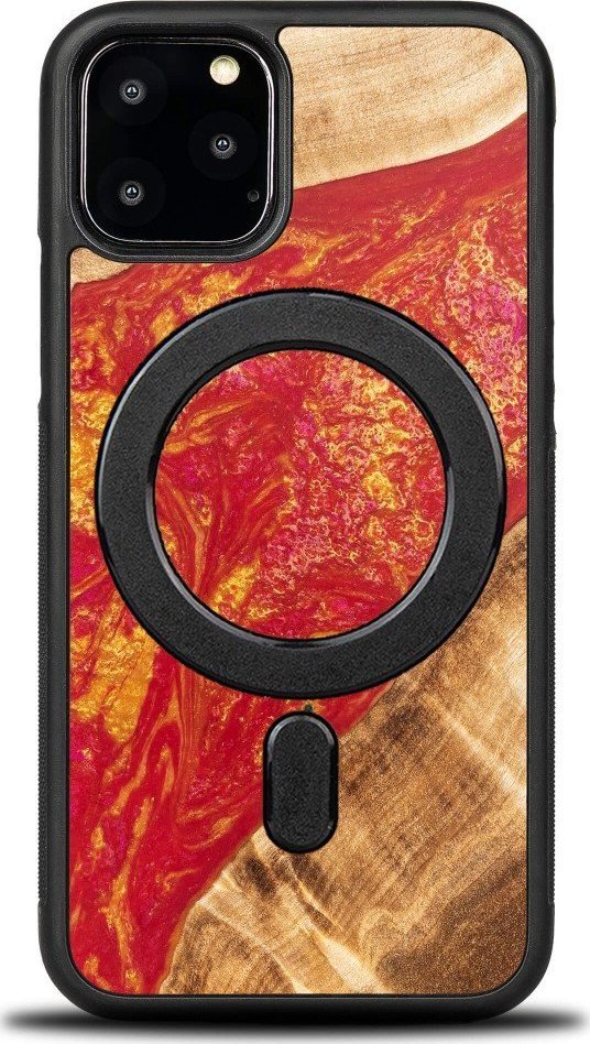 BeWood Etui Bewood Unique na iPhone 11 Pro - Neons - Paris z MagSafe