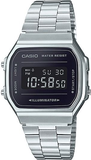 Zegarek Casio Uniseks A168WEM -1EF Retro Vintage Mirror srebrny