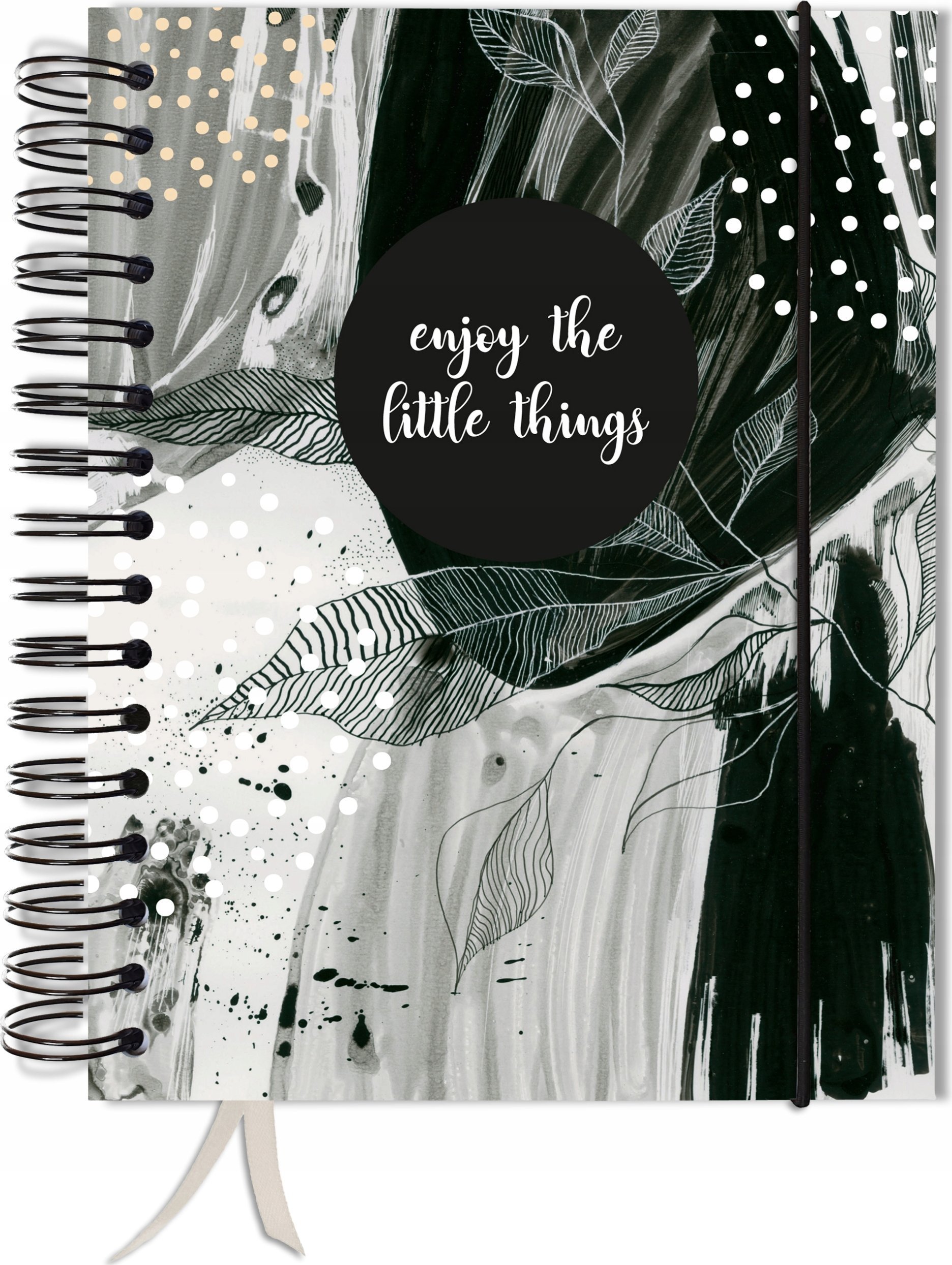 TadaPlanner Bujo bullet 180 stron notatnik A5+ kropki pamiętnik gumka