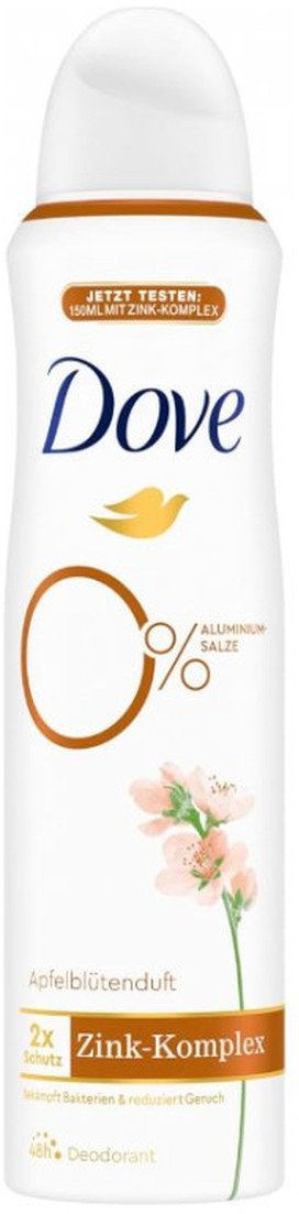 Dove Dezodorant w sprayu z kompleksem cynku Apfelblutenduft 150ml