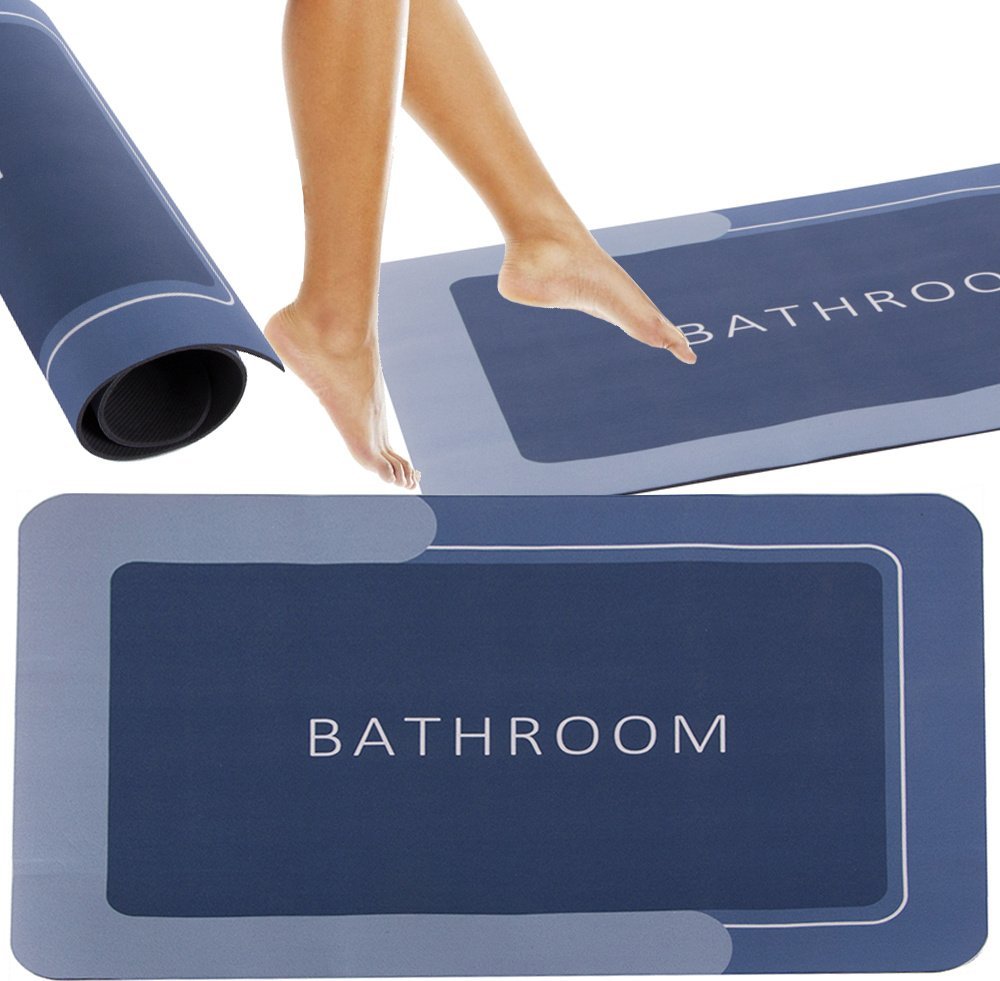 Verk Mata łazienkowa szybkoschnąca dywanik chłonny antypoślizgowy do łazienki wc Mata łazienkowa szybkoschnąca dywanik chłonny antypoślizgowy do łazie