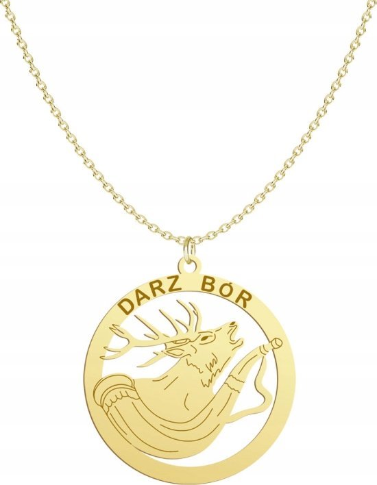 Radziszewska Jewellery Pozłacany Naszyjnik DARZ BÓR GRAWER GRATIS