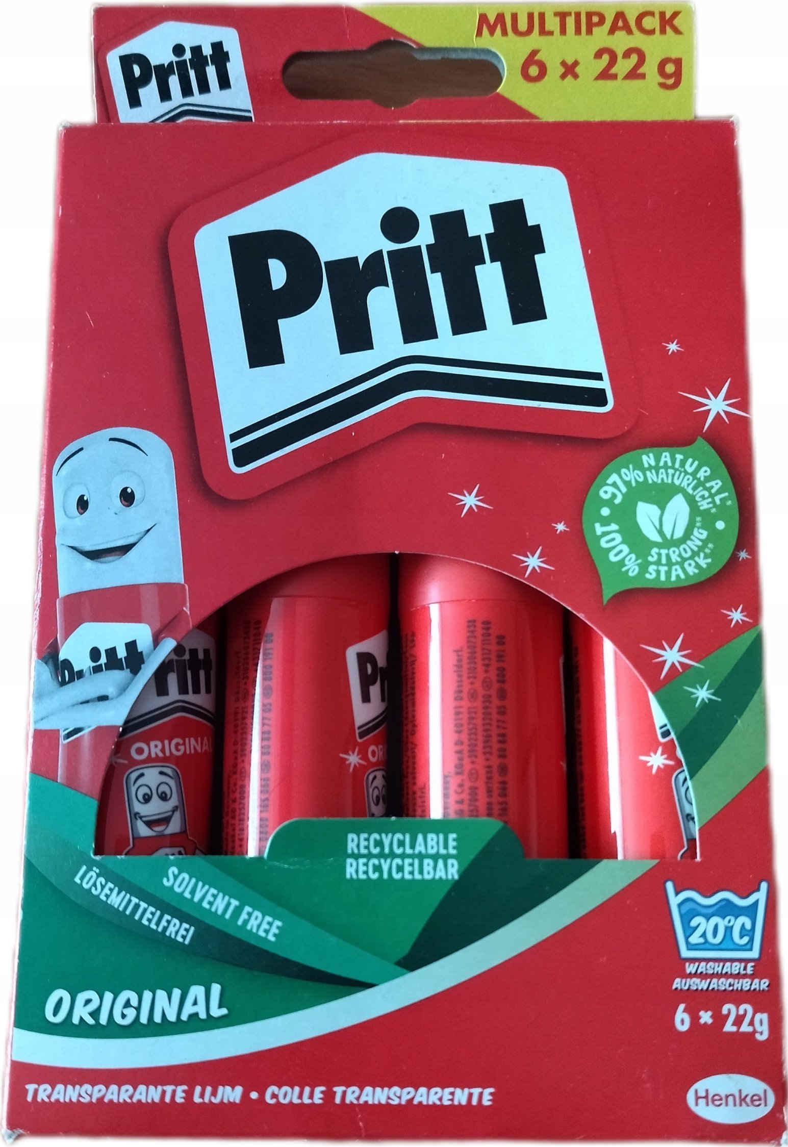 Pritt Pritt Klebestift Multipack 6 ST x 22g , 9H PS6BF