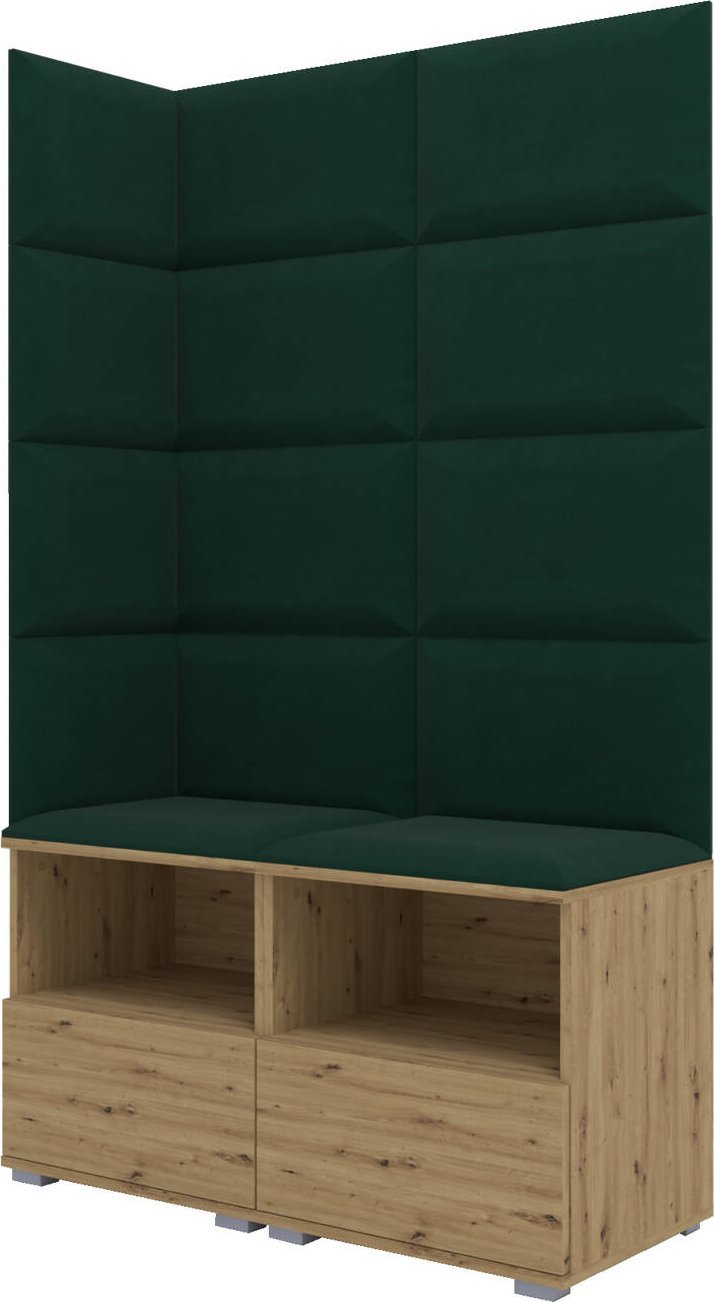 Ravio Tapicerowana garderoba Nela V - kolor dąb artisan + tkanina Trinity 28