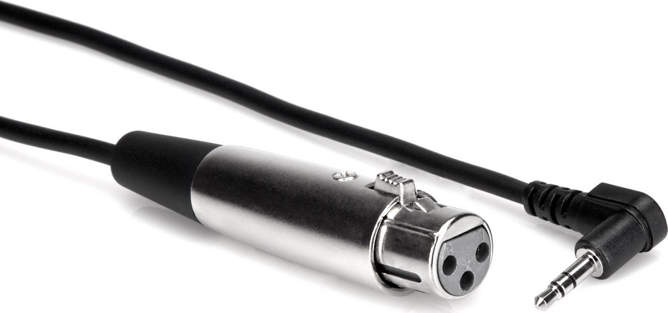 Kabel Hosa Jack 3.5mm - XLR 0.3m srebrny (XVM-101F)